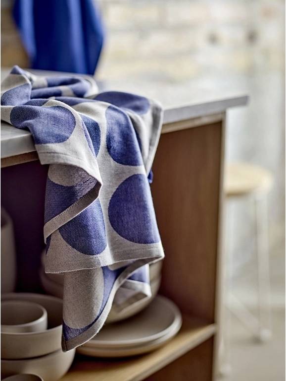 Södahl Kuchyňská utěrka 50x70 Bubbles (sada 2 ks) Royal Blue