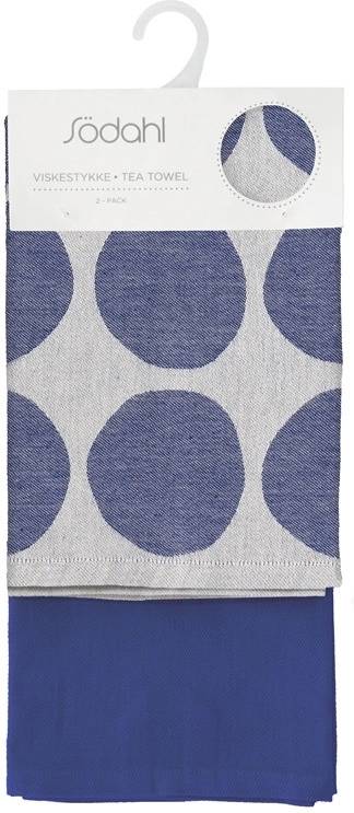 Södahl Kuchyňská utěrka 50x70 Bubbles (sada 2 ks) Royal Blue