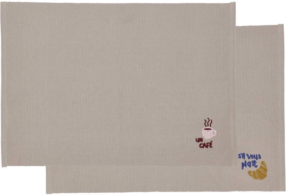 Södahl Bavlněné prostírání (sada 2 ks) 33x48 Coffee Brown