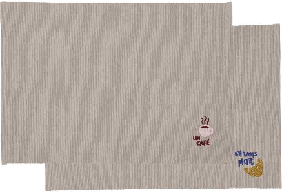 Södahl Bavlněné prostírání (sada 2 ks) 33x48 Coffee Brown