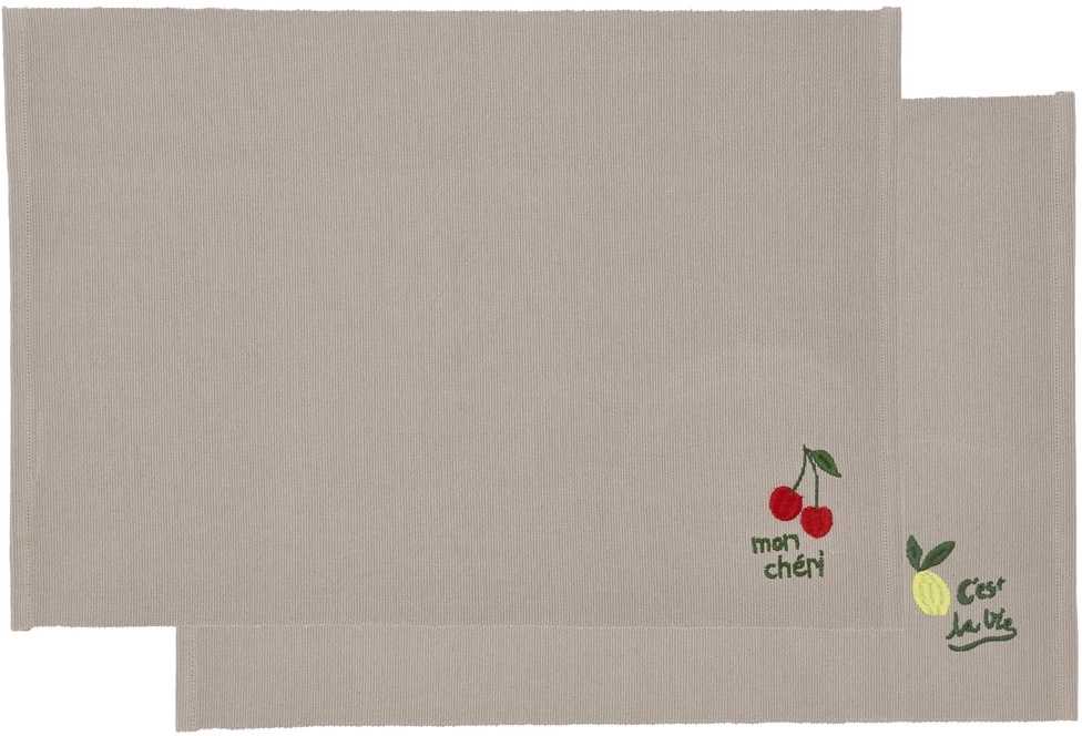 Södahl Bavlněné prostírání (sada 2 ks) 33x48 Green