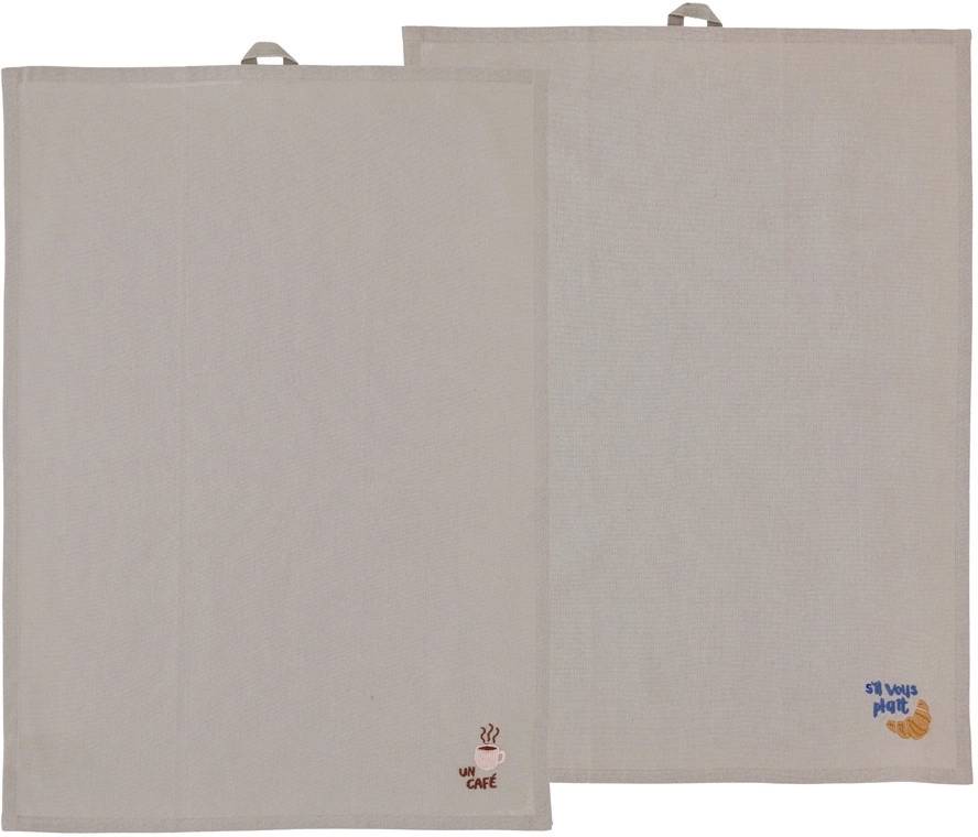 Södahl Kuchyňská utěrka 50x70 Bistro (sada 2 ks) Coffee brown