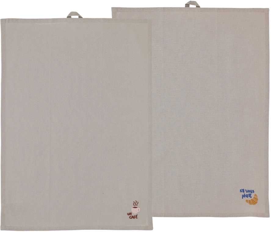 Södahl Kuchyňská utěrka 50x70 Bistro (sada 2 ks) Coffee brown