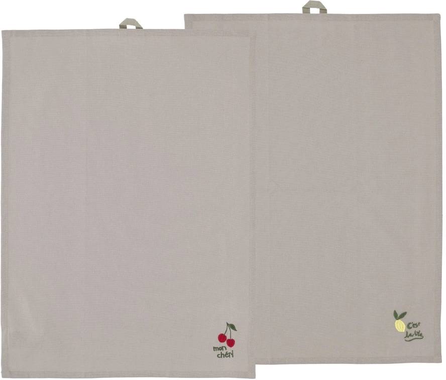 Södahl Kuchyňská utěrka 50x70 Bistro (sada 2 ks) Green