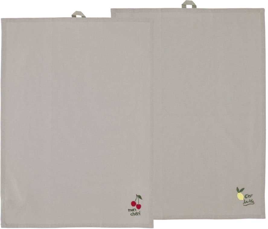 Södahl Kuchyňská utěrka 50x70 Bistro (sada 2 ks) Green