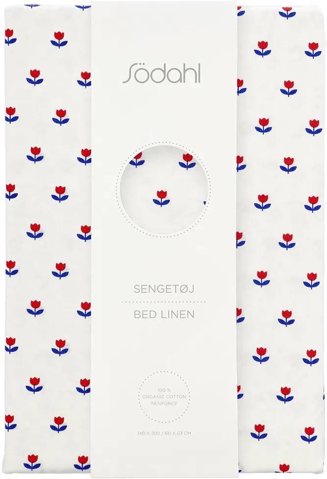 Södahl Bavlněné povlečení 140x200 Tulip Royal Blue