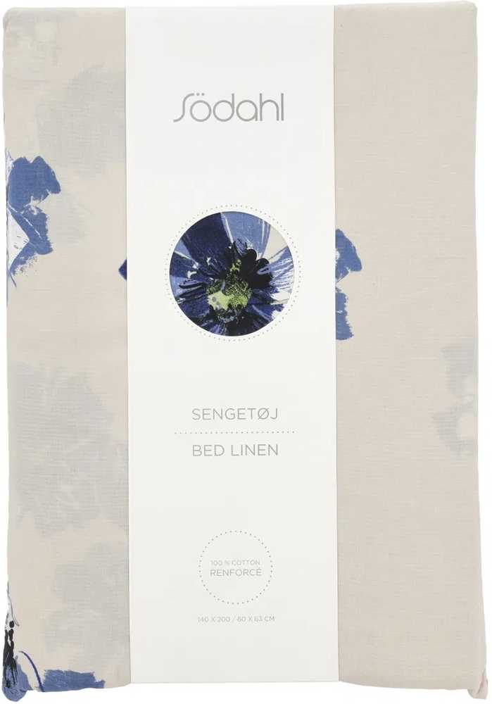 Södahl Bavlněné povlečení 140x200 Flora Blue