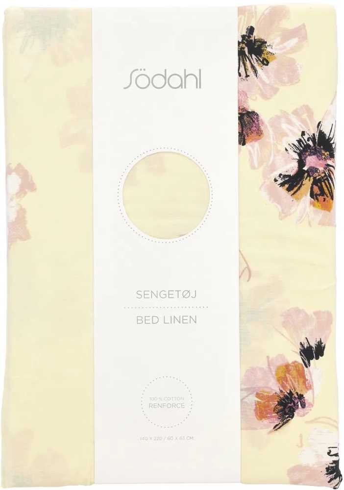Södahl Bavlněné povlečení 140x220 Flora Yellow