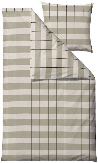 Södahl Bavlněné povlečení 140x220 Blocks Eucalyptus