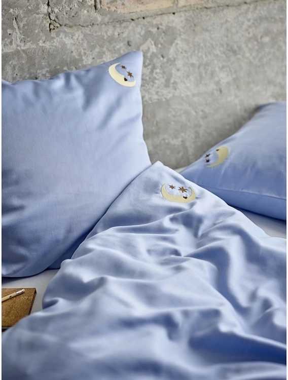 Södahl Bavlněné povlečení 140x220 Bonne Nuit Sky Blue