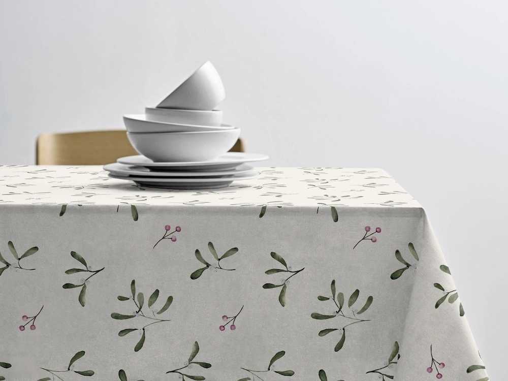 Södahl Vánoční ubrus 140x250 Mistletoe Nature