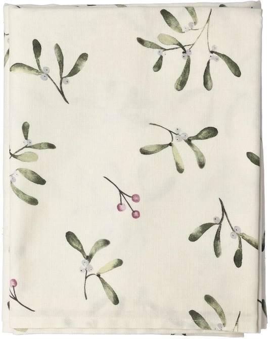 Södahl Vánoční ubrus 140x350 Mistletoe Nature