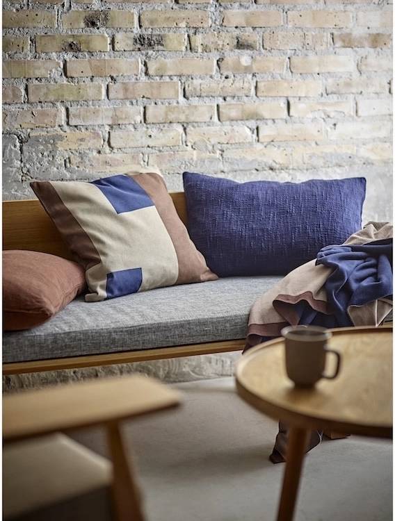 Södahl Povlak na polštář 45x45 Fragment Navy Blue