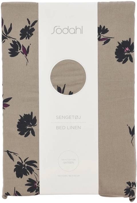 Södahl Bavlněné povlečení 140x220 Silhouette Taupe