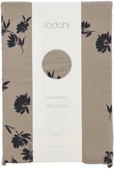 Södahl Bavlněné povlečení 140x220 Silhouette Taupe