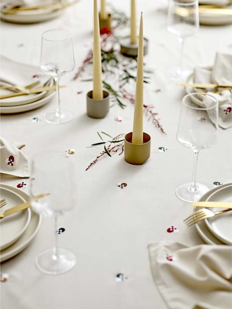 Södahl Vánoční ubrus 140x220 Christmas Hearts Embroider Rose