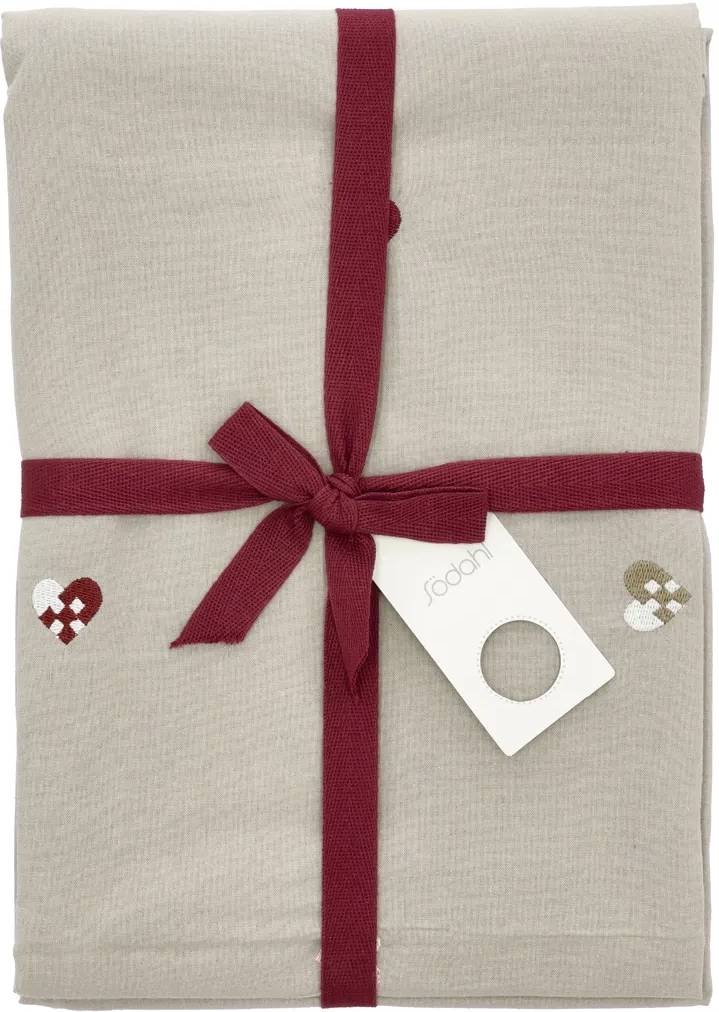 Södahl Vánoční ubrus 140x320 Christmas Hearts Embroider Rose