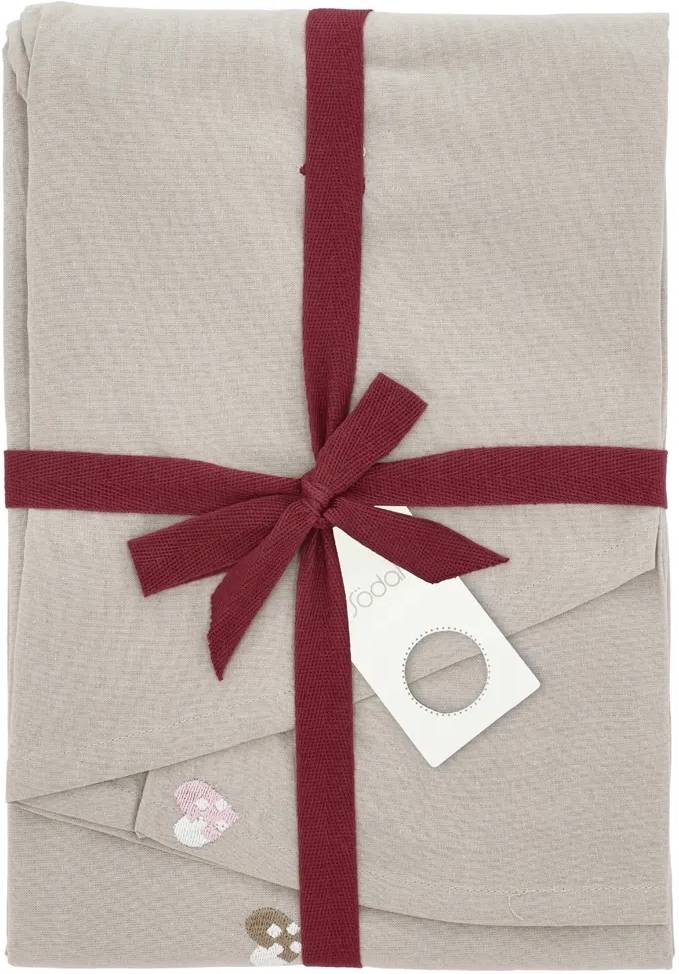 Södahl Vánoční ubrus ⌀180 Christmas Hearts Embroider Rose