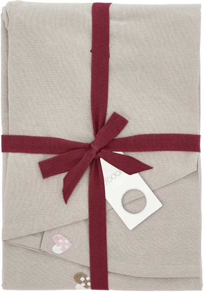 Södahl Vánoční ubrus ⌀180 Christmas Hearts Embroider Rose
