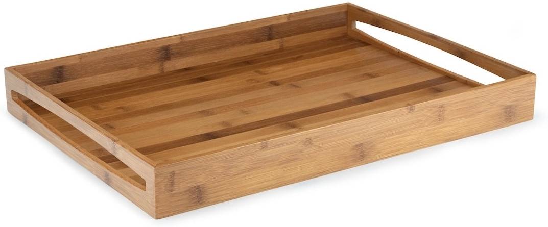 Leopold Vienna Servírovací tác L 55x40cm dark bamboo