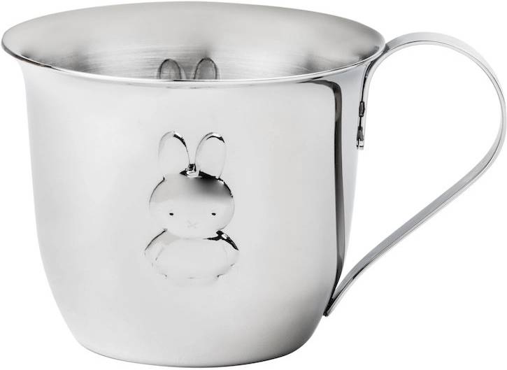 Zilverstad Sada dětského hrníčku a talíře Miffy z nerezové oceli