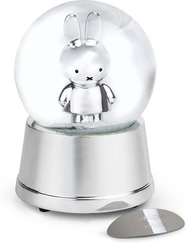 Zilverstad Hrací sněžítko Miffy s gravírovací destičkou