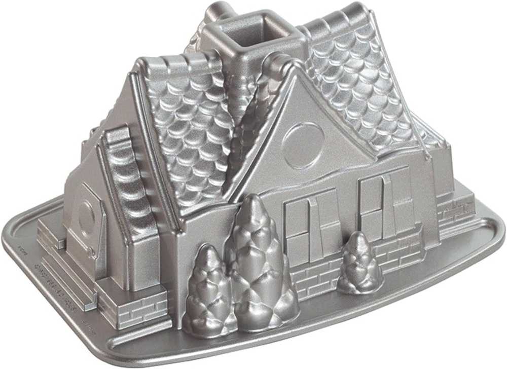 Nordic Ware Holiday Silver Collection Forma na bábovku DOMEČEK