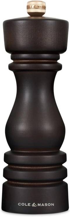 Cole & Mason Mlýnek na sůl London Chocolate Wood Precision+ 18 cm