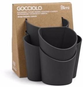 BlimPlus Stojánek na příbory Gocciolo Carbon Black