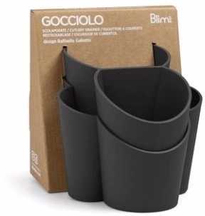 BlimPlus Stojánek na příbory Gocciolo Carbon Black