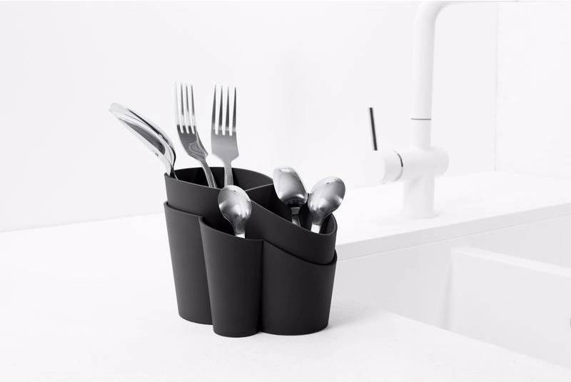 BlimPlus Stojánek na příbory Gocciolo Carbon Black