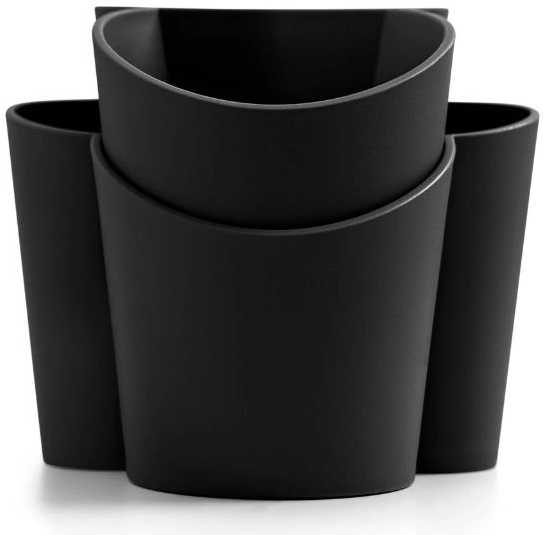 BlimPlus Stojánek na příbory Gocciolo Carbon Black