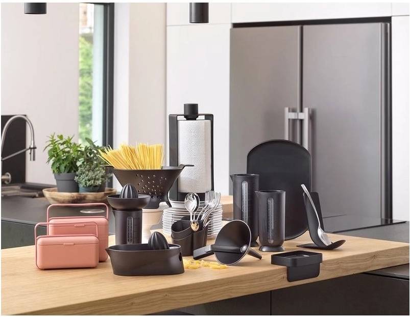 BlimPlus Stojánek na příbory Gocciolo Carbon Black