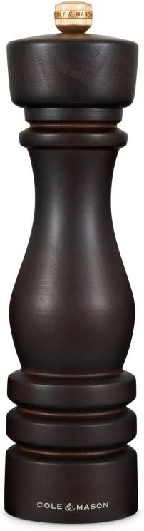 Cole & Mason Mlýnek na sůl London Chocolate Wood Precision+ 22 cm