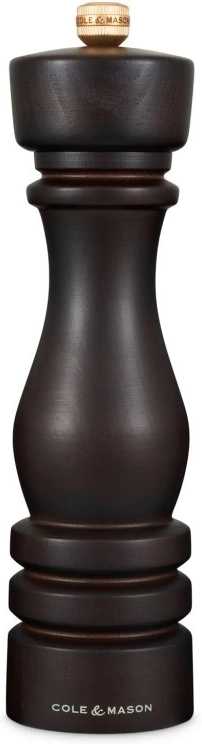 Cole & Mason Mlýnek na sůl London Chocolate Wood Precision+ 22 cm