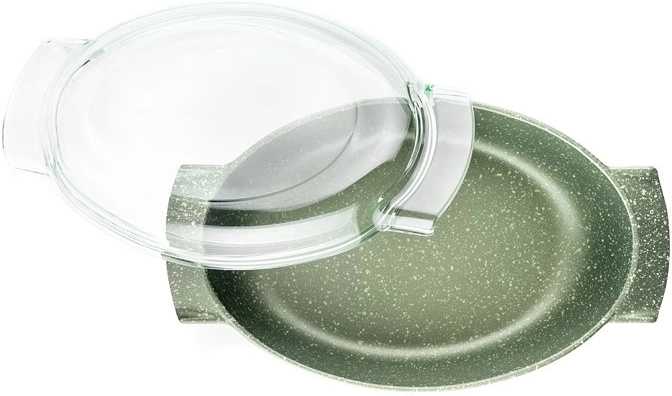 Risoli Oválná pečicí pánev Dr. Green s poklicí 36x24 cm