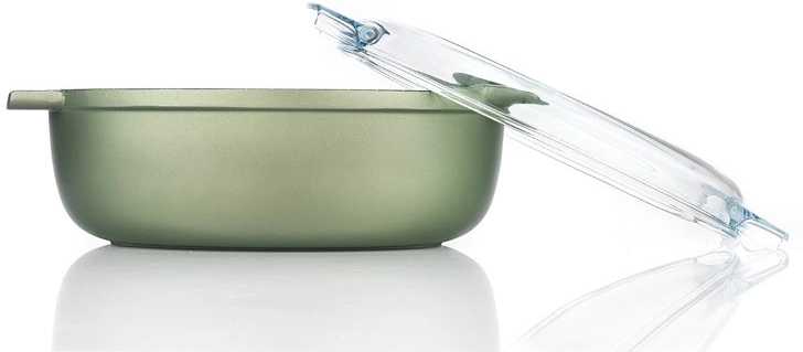 Risoli Oválná pečicí pánev Dr. Green s poklicí 36x24 cm