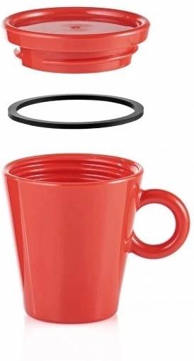 Guzzini Cestovní hrnek na kávu COFFEE & GO červený