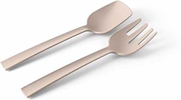 BlimPlus Příbor Paestum na servírování salátu Moka Grey