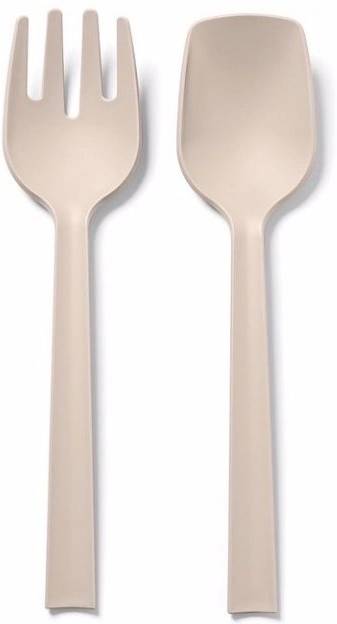 BlimPlus Příbor Paestum na servírování salátu Moka Grey