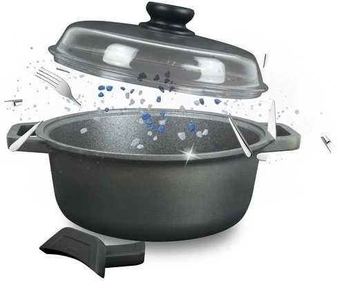 Risoli Hrnec s poklicí BLACKPLUS® Induction 24 cm