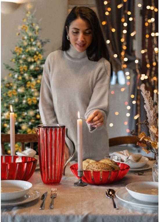 Guzzini Karafa na vodu s víkem Dolce Vita 1,75 l Rosso