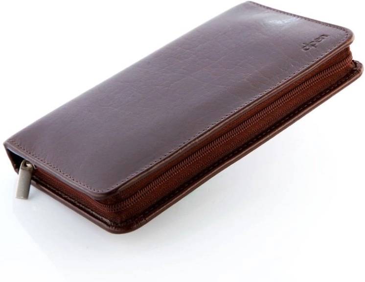 Alpen Manikúrní sada Nickel na zip kožená hnědá 7 ks