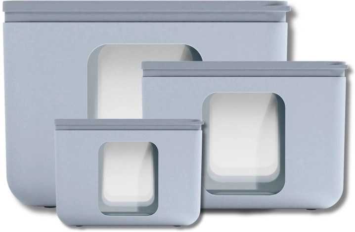 BlimPlus Sada 3 krabiček na jídlo PEEK BOX QUADRO Dolphin