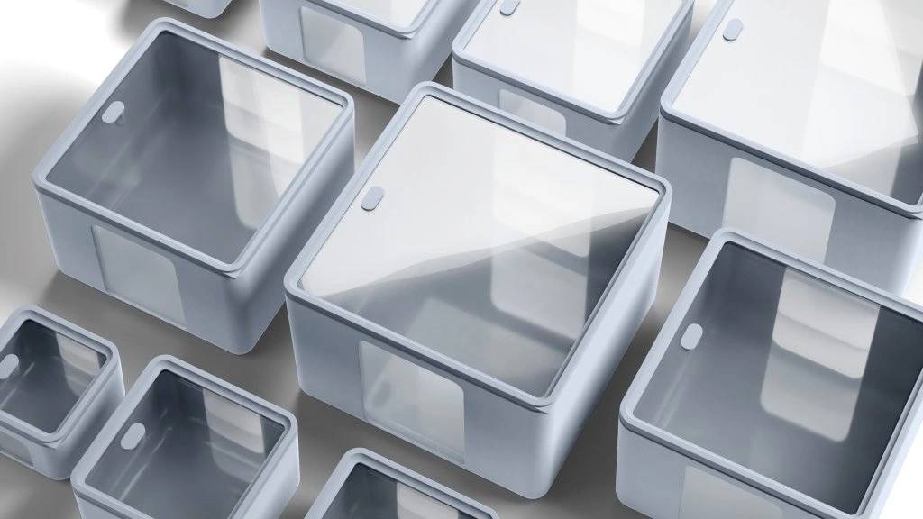 BlimPlus Sada 3 krabiček na jídlo PEEK BOX QUADRO Dolphin