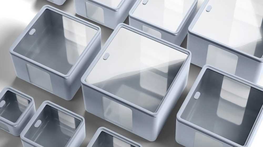 BlimPlus Sada 3 krabiček na jídlo PEEK BOX QUADRO Dolphin