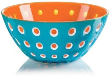 Guzzini Mísa Le Murrine 20 cm modrá, oranžová, bílá