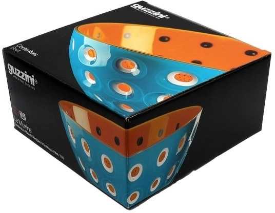 Guzzini Mísa Le Murrine 20 cm modrá, oranžová, bílá