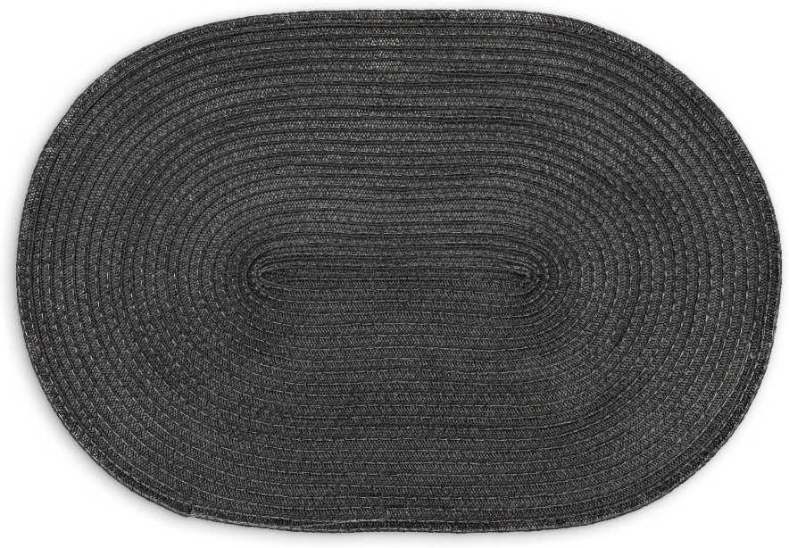 Continenta Prostírání oválné 45x31 cm antracit