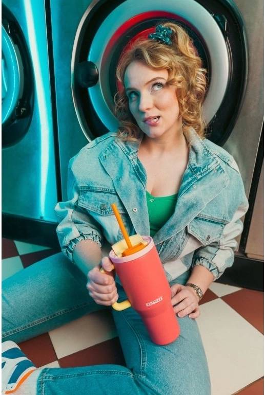 Kambukka Termohrnek Rio Tumbler 950 ml Pink Papaya